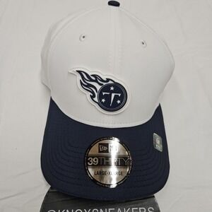 New Era Tennessee Titans NFL 39Thirty Stretch Fitted Hat Cap White Size L/XL